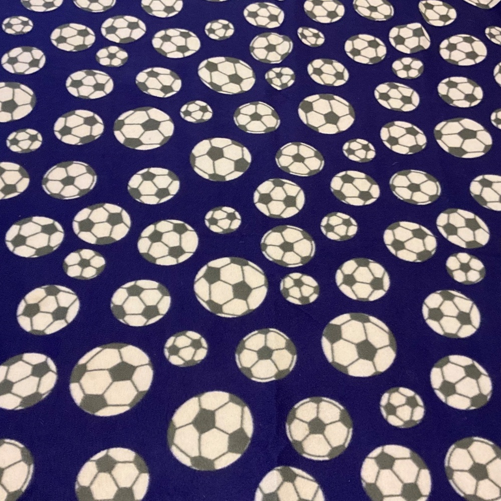 SOCCER Fleece Blanket Throw - Picture 5 of 5